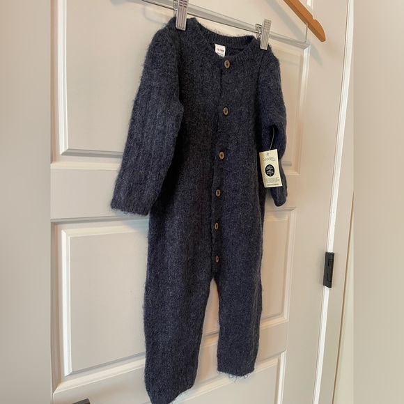 NWT George Infants' Gender Inclusive Romper 2-piece Set | Navy | 12-18m - Picture 3 of 9
